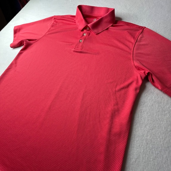 PGA Tour Champions Men Polo XL Pink Red Shirt - Picture 2 of 14